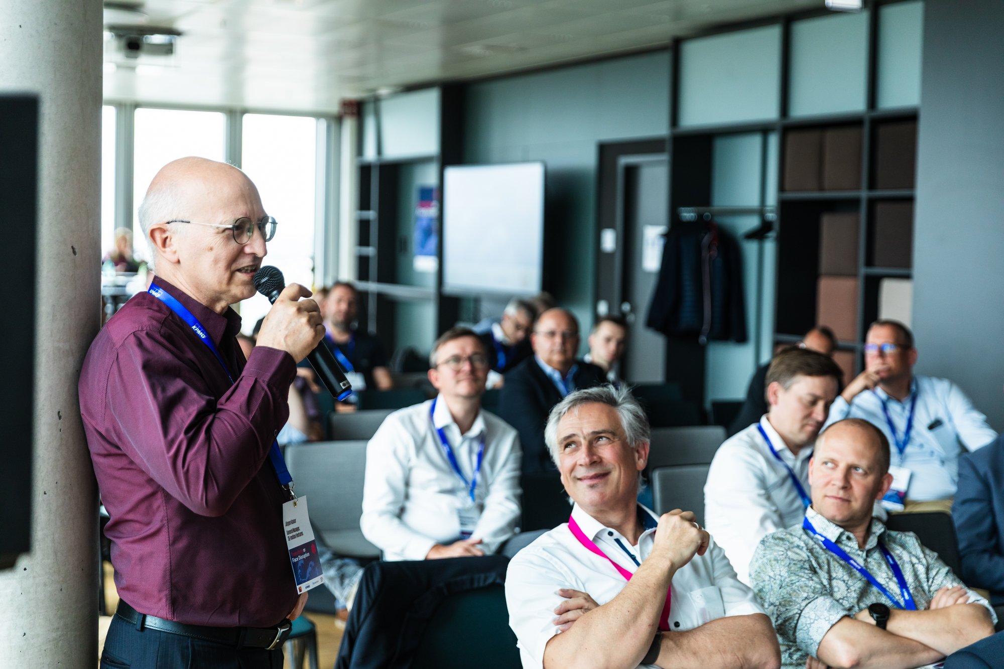 Jürgen Kaiser Posing a Question to the Panel of Experts