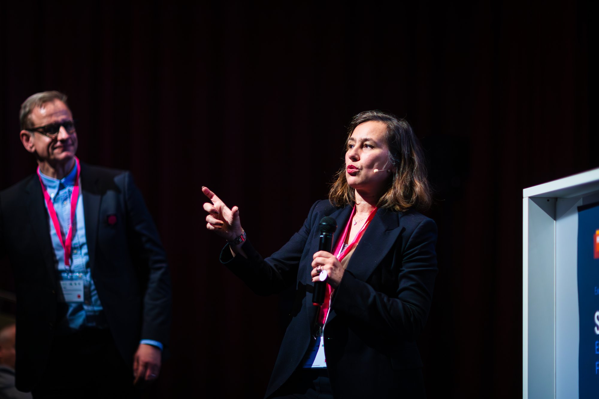 Maria Anhalt of Elektrobit and Oliver Viel of GDT Group