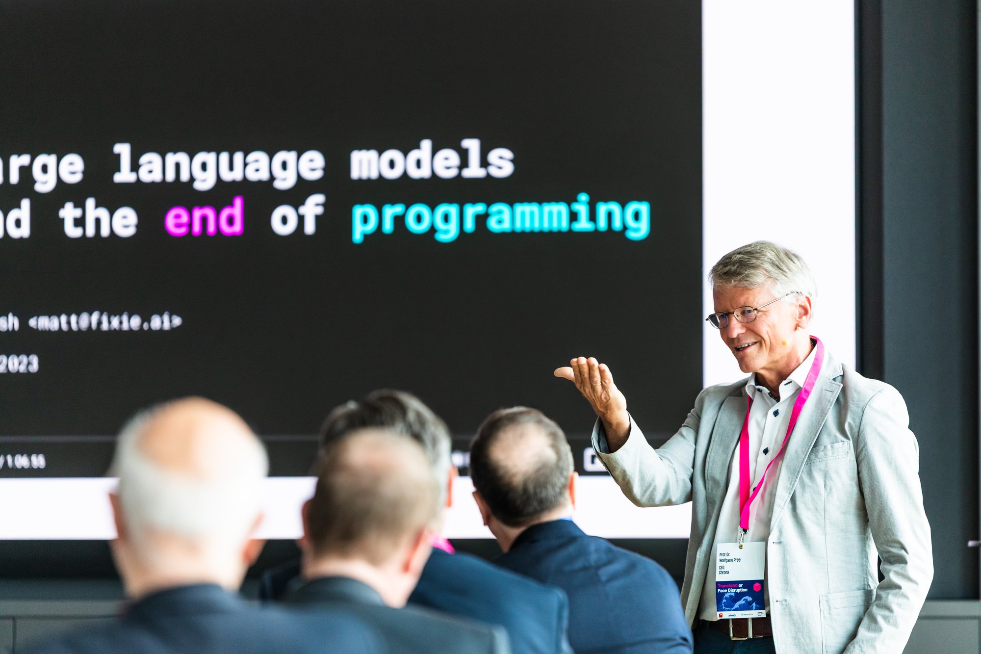 Prof. Dr. Wolfgang Pree CEO of AI2