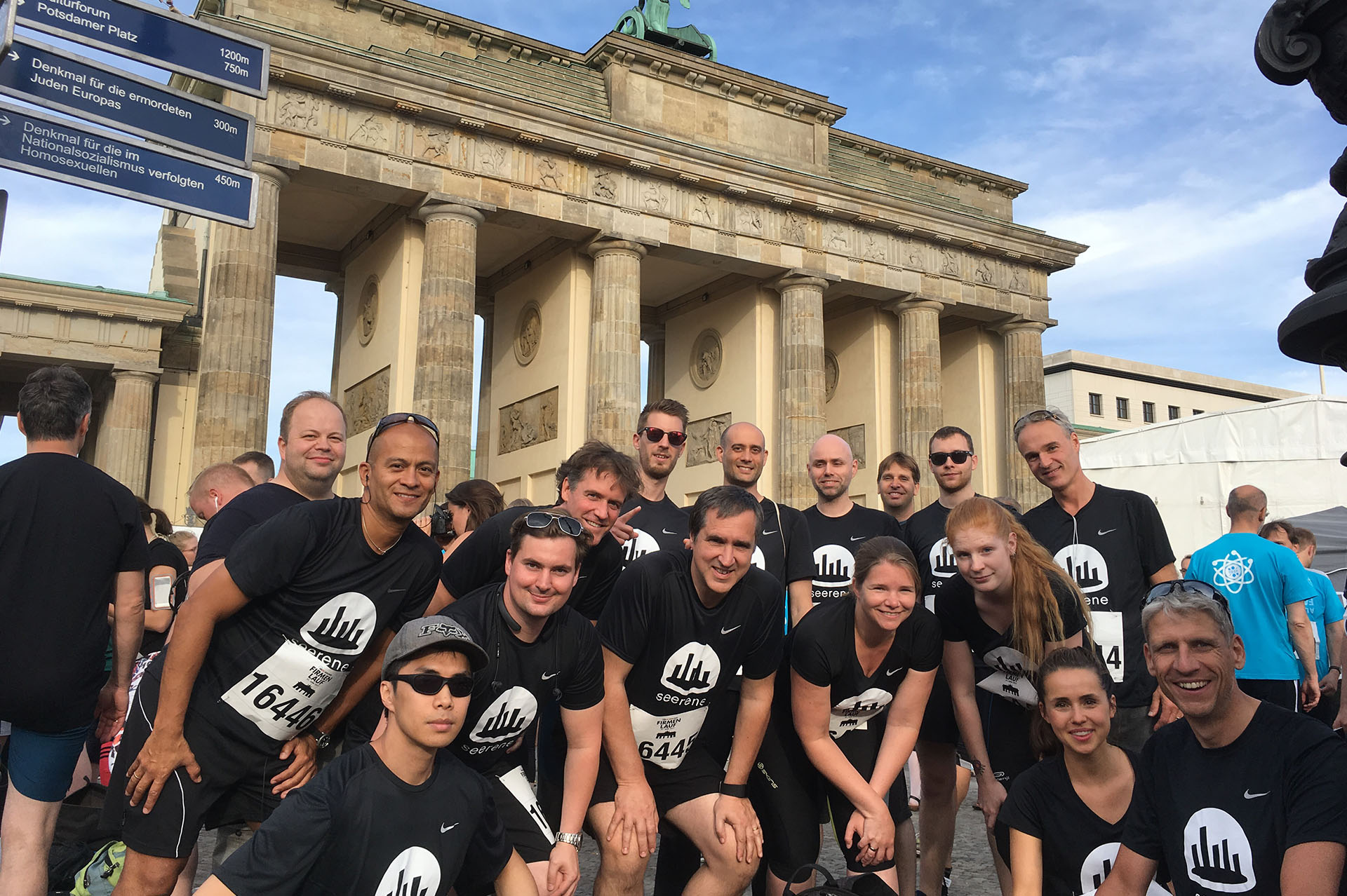 Team Seerene beim Berliner Firmenlauf.